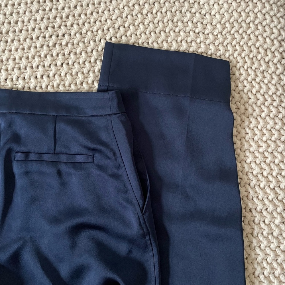 H&M WIDE-LEG SATIN PANTS - Picture 8 of 9